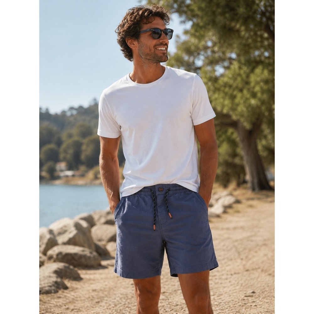 Cotopaxi Shorts Mens Small Blue Cotton Nylon Blend Elastic Waist Outdoor